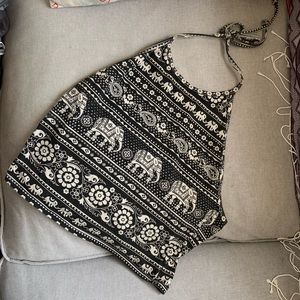 Urban Outfitters Cropped Halter Top (L)